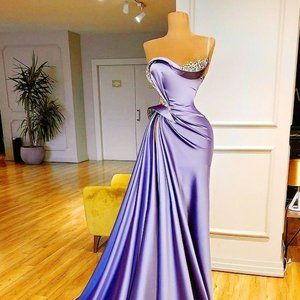 Elegant Purple Prom Dress Size 4